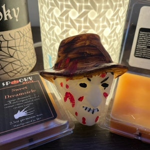 Elm Character and Matching Clamshell | Spooky Gift | Orange Cream Wax Melt | Themed Wax Melt | Halloween | Fall Wax Melt | Halloween Melts