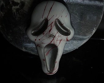 Ghost Mask HEAD ONLY character Wax Melt | Cozy Flannel Scent |  Themed Wax Melts | Spooky Gifts | Halloween Gifts | Scary Wax Melts