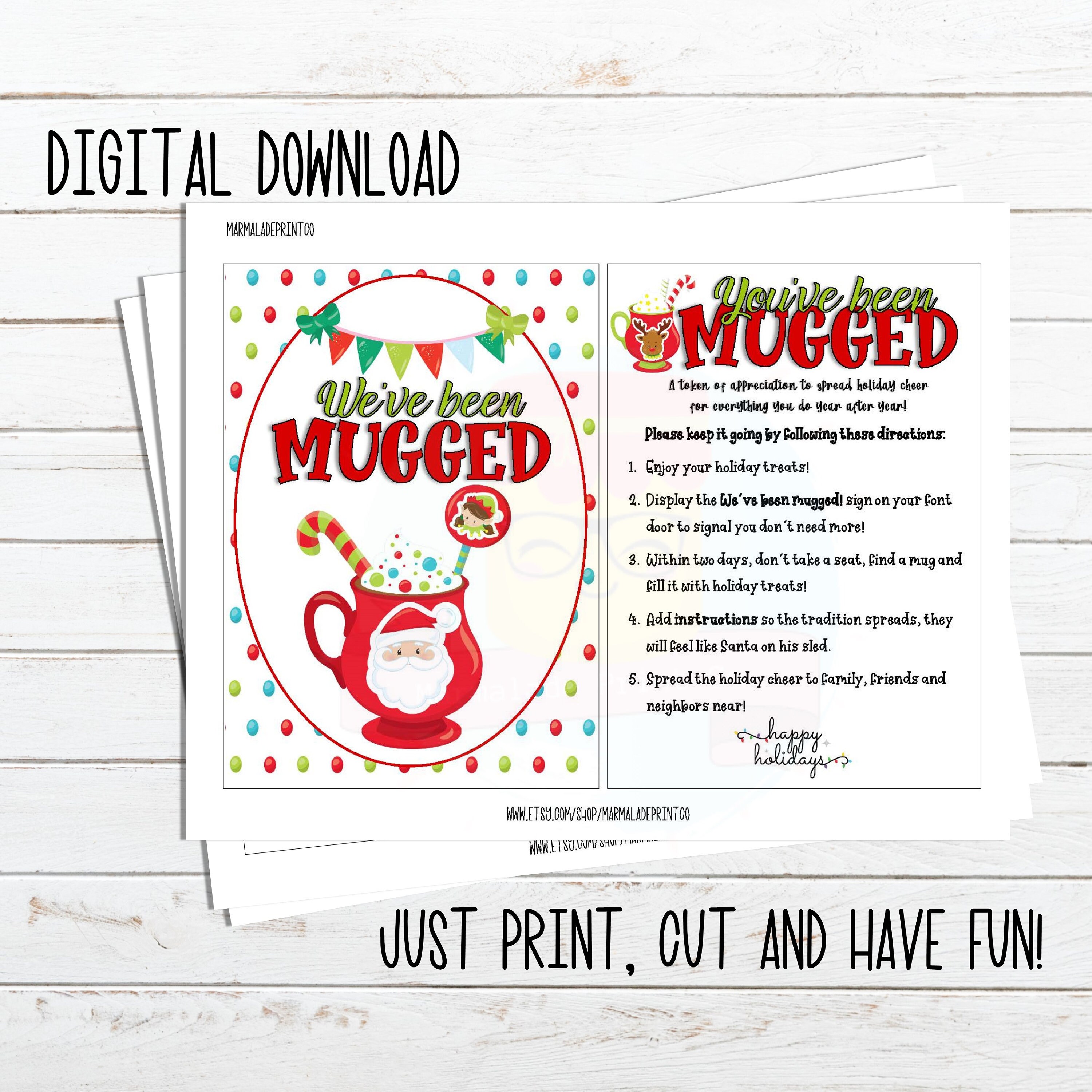 You Ve Been Mugged Printable