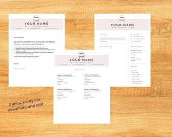 Resume Bundle compatible with Canva or PDF Program