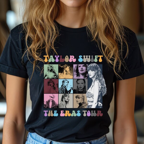 Taylor Swift The Eras Tour Unisex Short Sleeve T-Shirt, Tshirt Gift for Him Her, Retro Concert Tee, Fan made shirt apparel, Cute Jersey