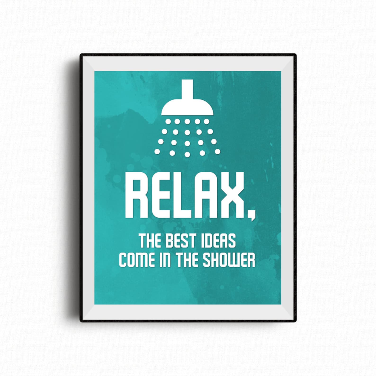 Bathroom Wall Art Relax Shower Bathroom Decor Best Ideas Etsy Canada