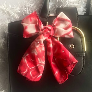Red purse scarf/red neckercheif