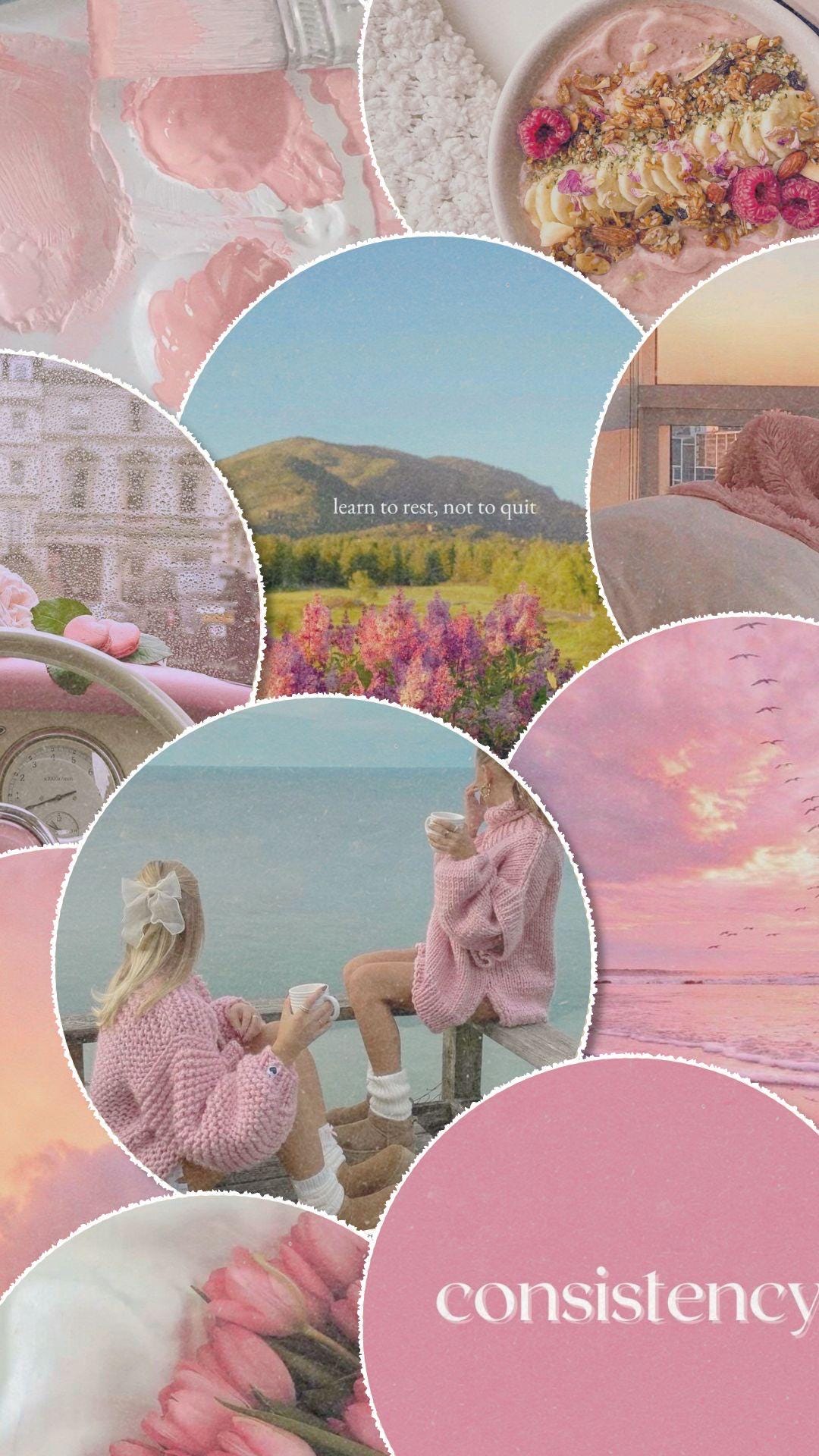 Pink Vision Board Wall Art Photo Kit 2026 Planner - Etsy