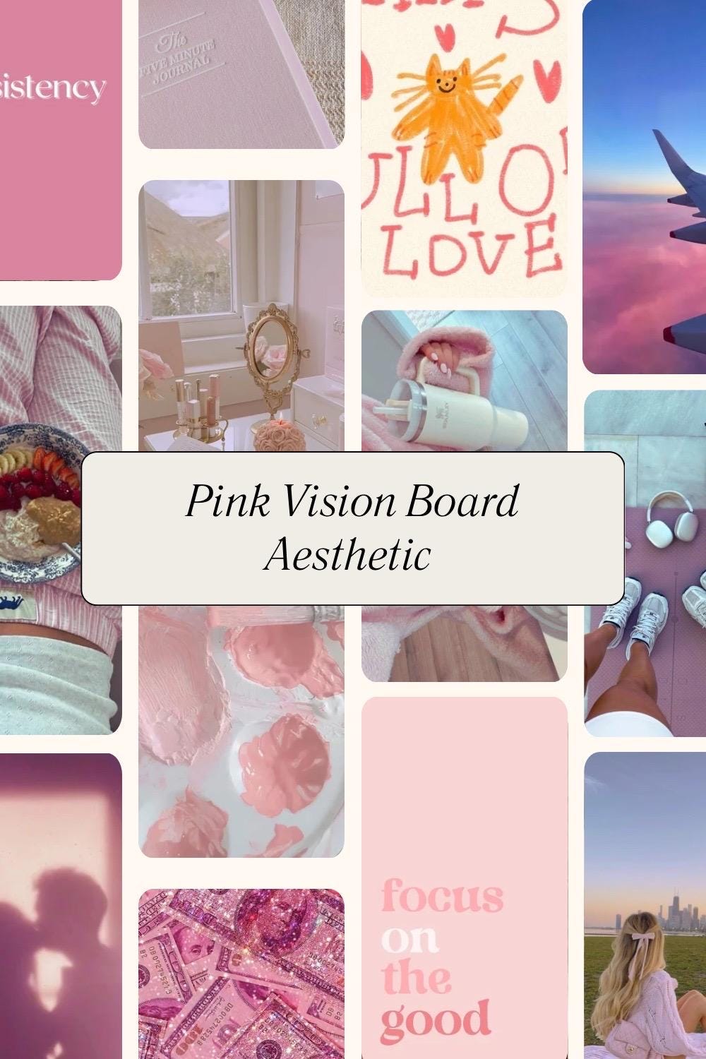 Pink Vision Board Wall Art Photo Kit 2026 Planner - Etsy