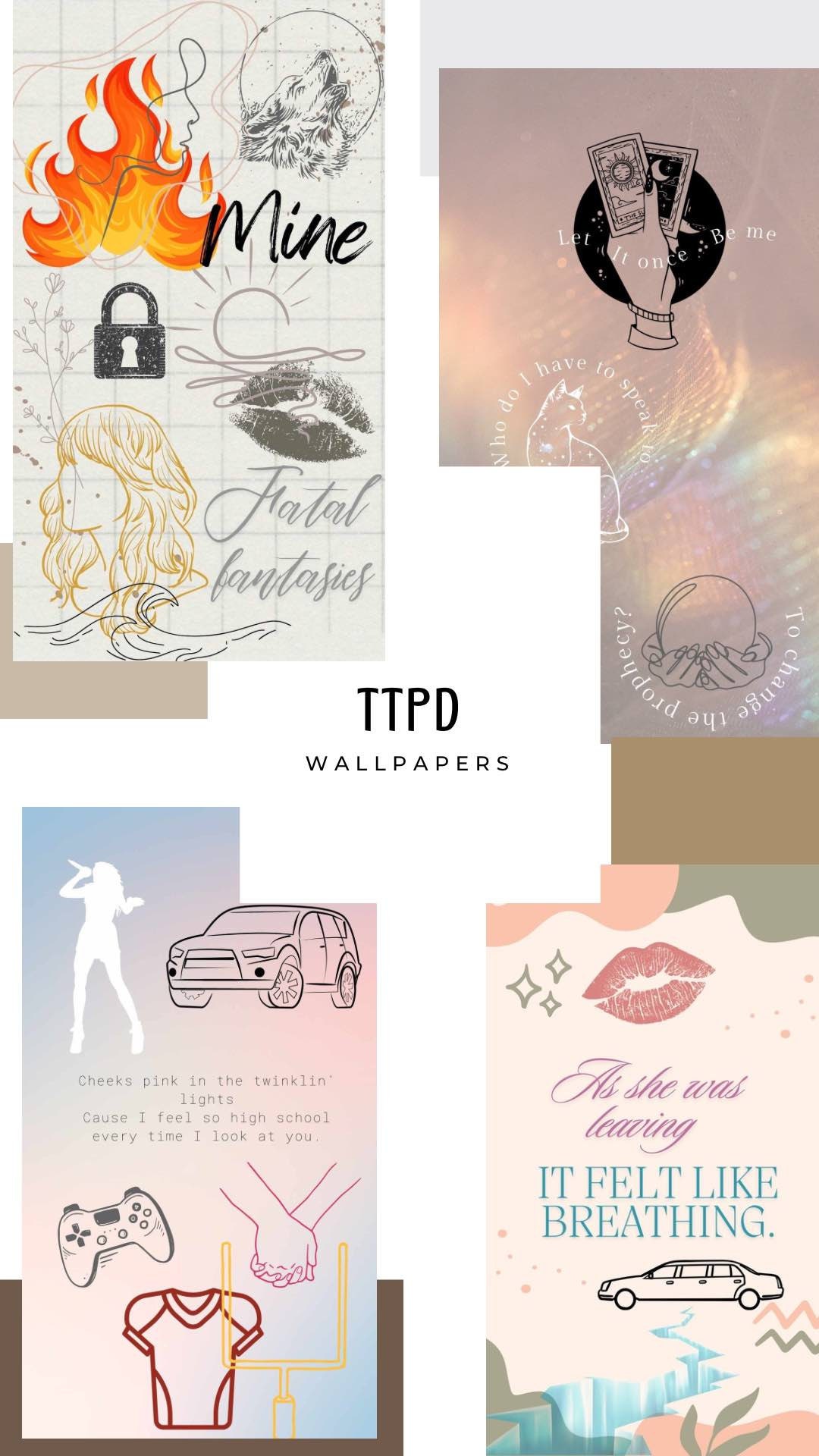 The Tortured Department Phone Wallpapers TTPD Wallpapers - Etsy