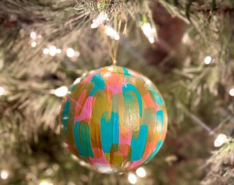 Hand painted Christmas ornament