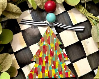 Colorful Christmas tree ornament