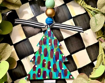 Colorful Christmas tree ornament