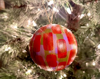 Hand painted Christmas ornament