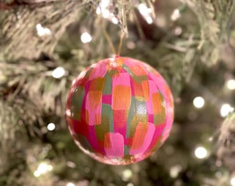 Hand painted Christmas ornament