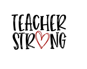 Download Teacher Strong Svg Etsy