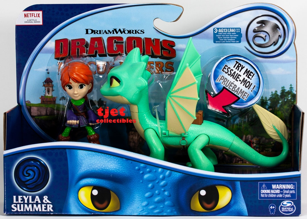Netflix Dreamworks Dragons Rescue Riders Leyla & Summer Action Figures ...