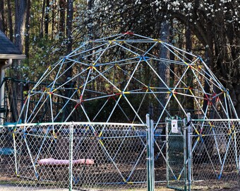 Step by step instructions to build your own Geodesic Dome playground