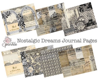Nostalgic Dreams Journal Pages Digital / Printable