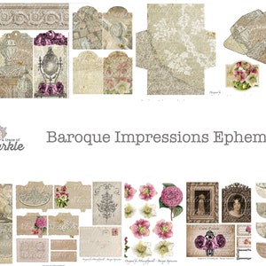 Baroque Impressions Ephemera Digital / Printable
