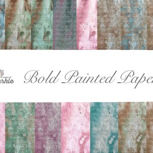 Bold Painted Papers Digital / Printable