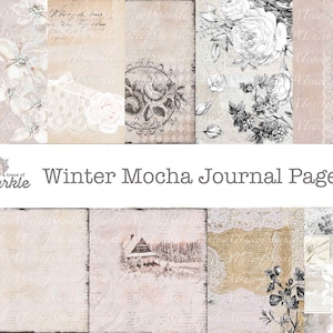 Winter Mocha Journal Pages Digital / Printable - Etsy