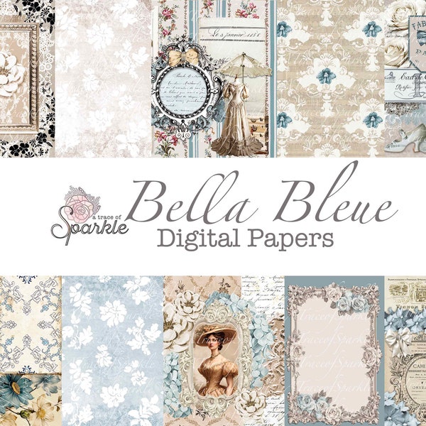 Bella Bleue Papers Digital / Printable Journal Pages