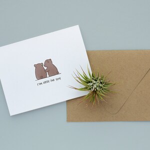 I'm Here For You Blank Greeting Card - Sympathy Card, Thinking of You, Bereavement Card, Friendship Card, Encouragement Card