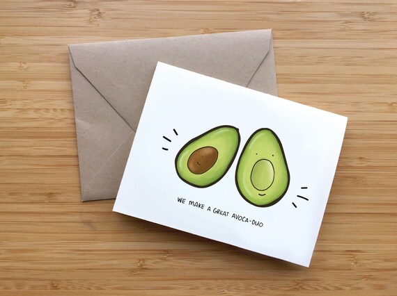 photo Avocado Puns avocado greeting card punny card avocado puns valentine s day card anniversary card