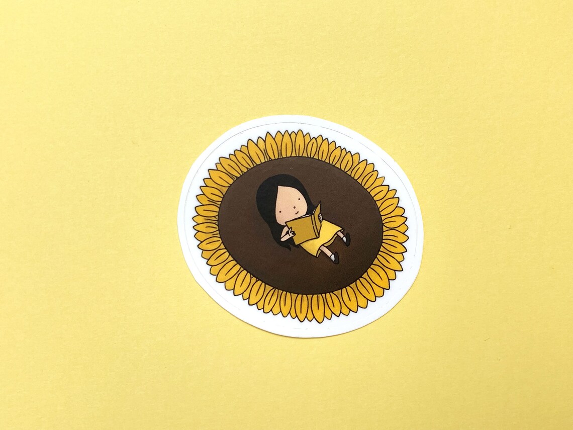 Sunflower Sticker Vinyl Sticker Laptop Sticker Water Bottle | Etsy