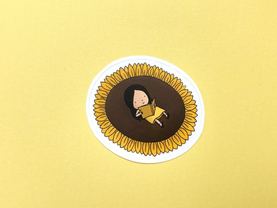 Sunflower Sticker Vinyl Sticker Laptop Sticker Water Bottle | Etsy