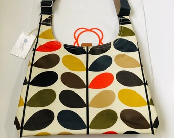 Orla Kiely Classic Multicoloured Stem Midi Sling Crossbody Shoulder Bag/Free Worldwide Shipping|Not Backpack Tote Dress Coat Purse Handbag