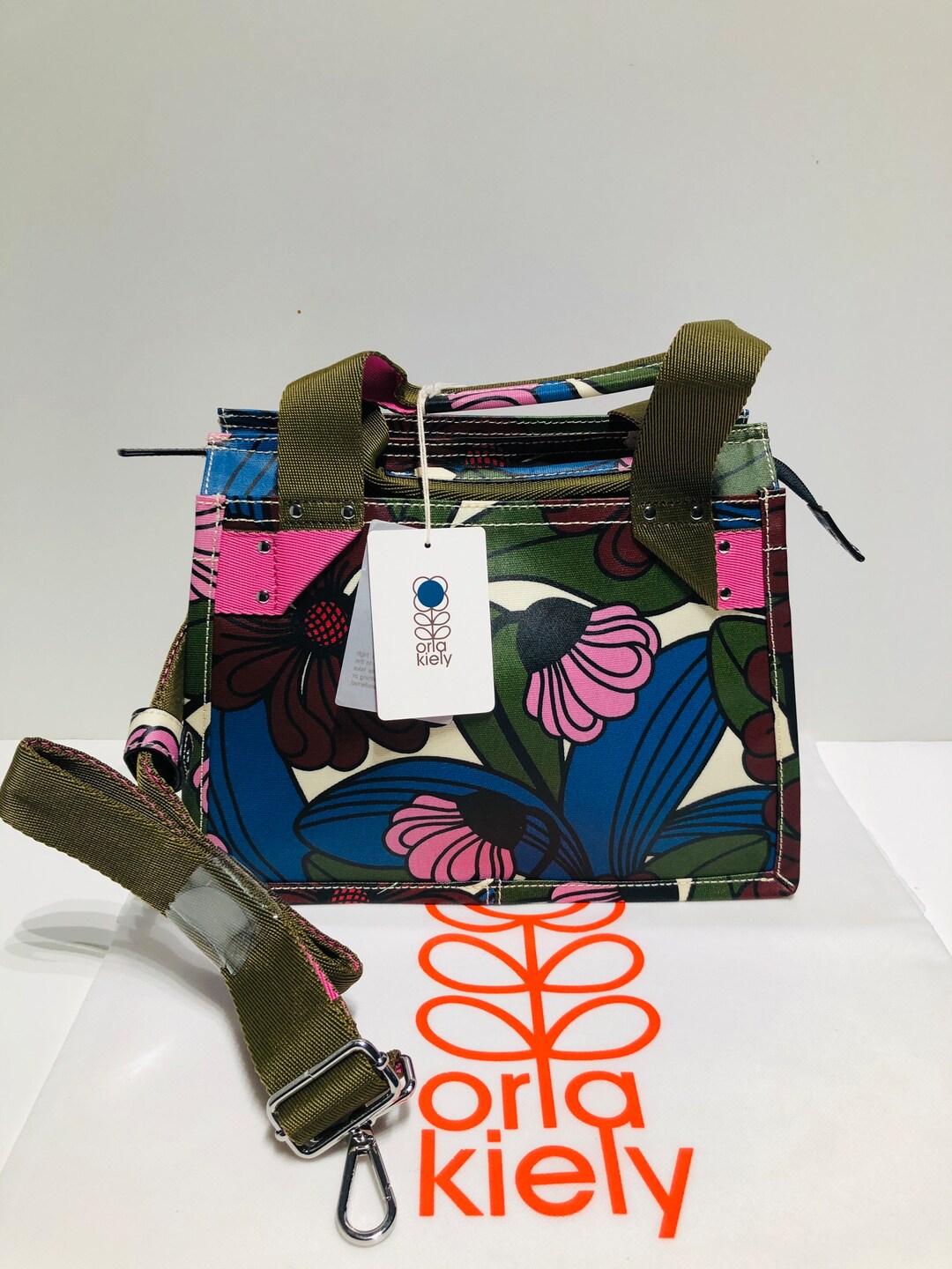 Orla Kiely Rare Mulberry Floral Landor Shoulder Sling Etsy