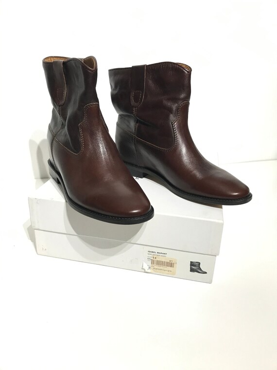 Isabel Cluster Black Leather Ankle Boots Shoes UK 6 US - Etsy