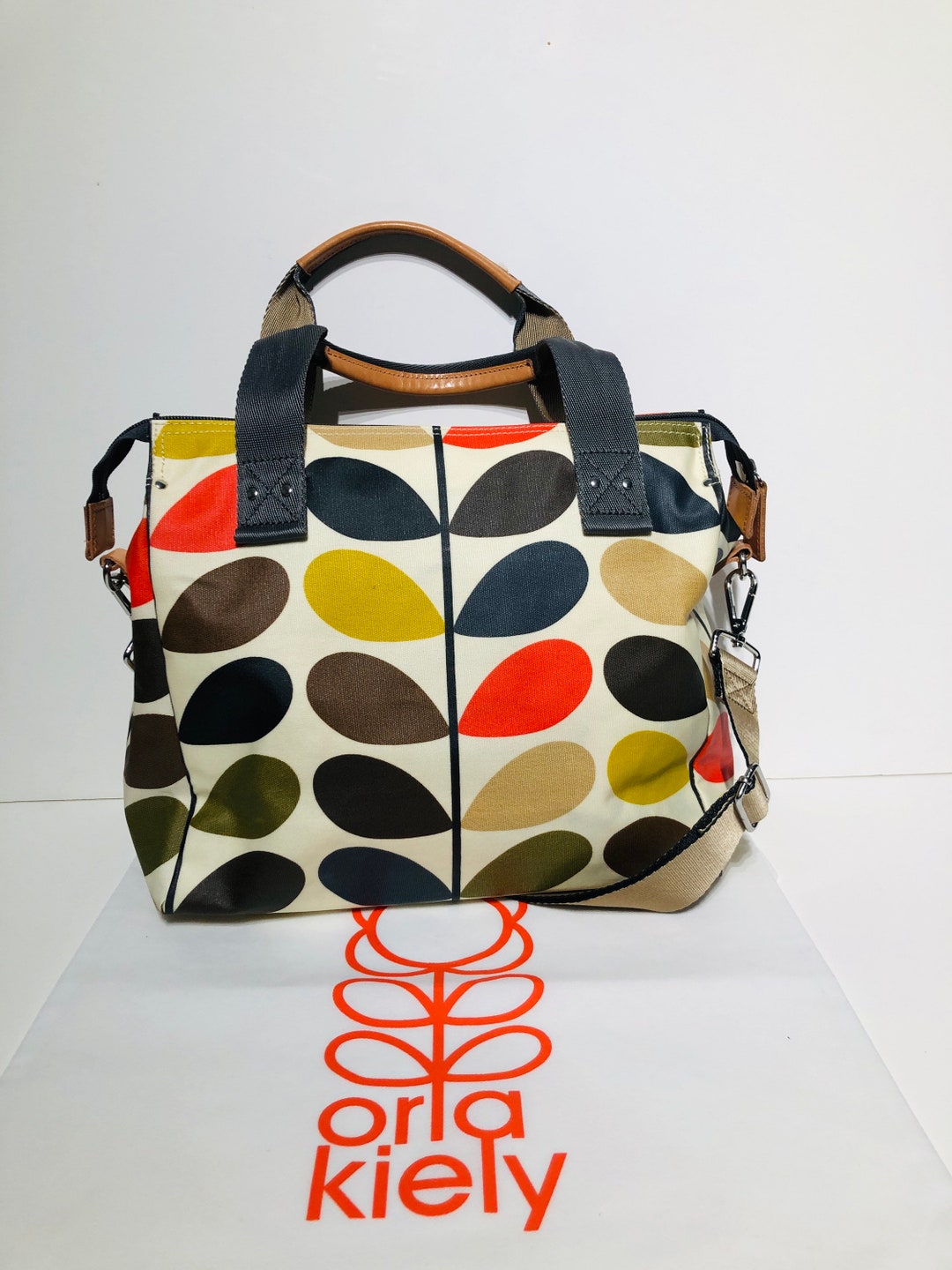 Orla Kiely Rare Multicoloured Watson Messenger Shoulder Etsy Australia