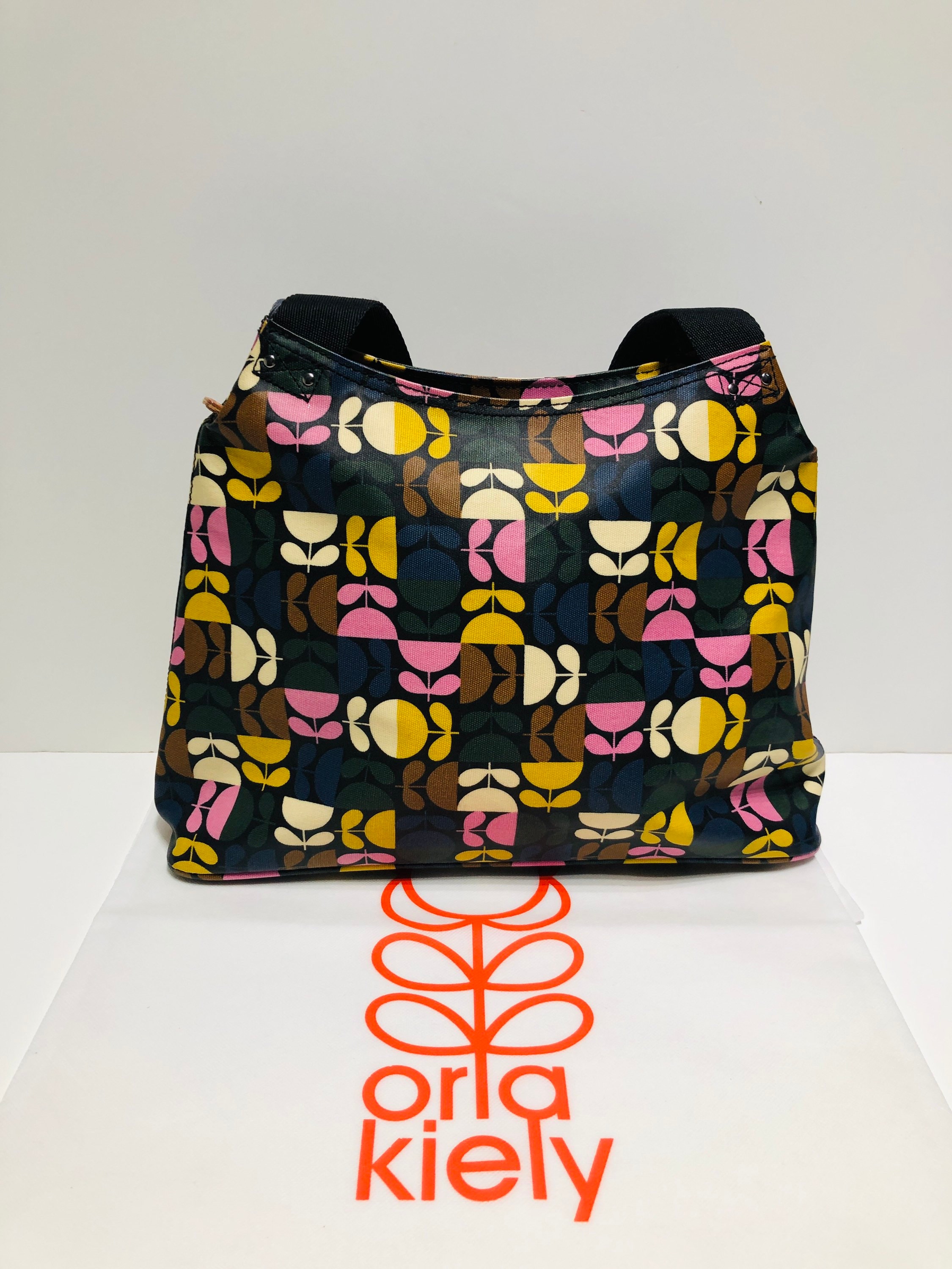 Orla kiely small zip satchel sale