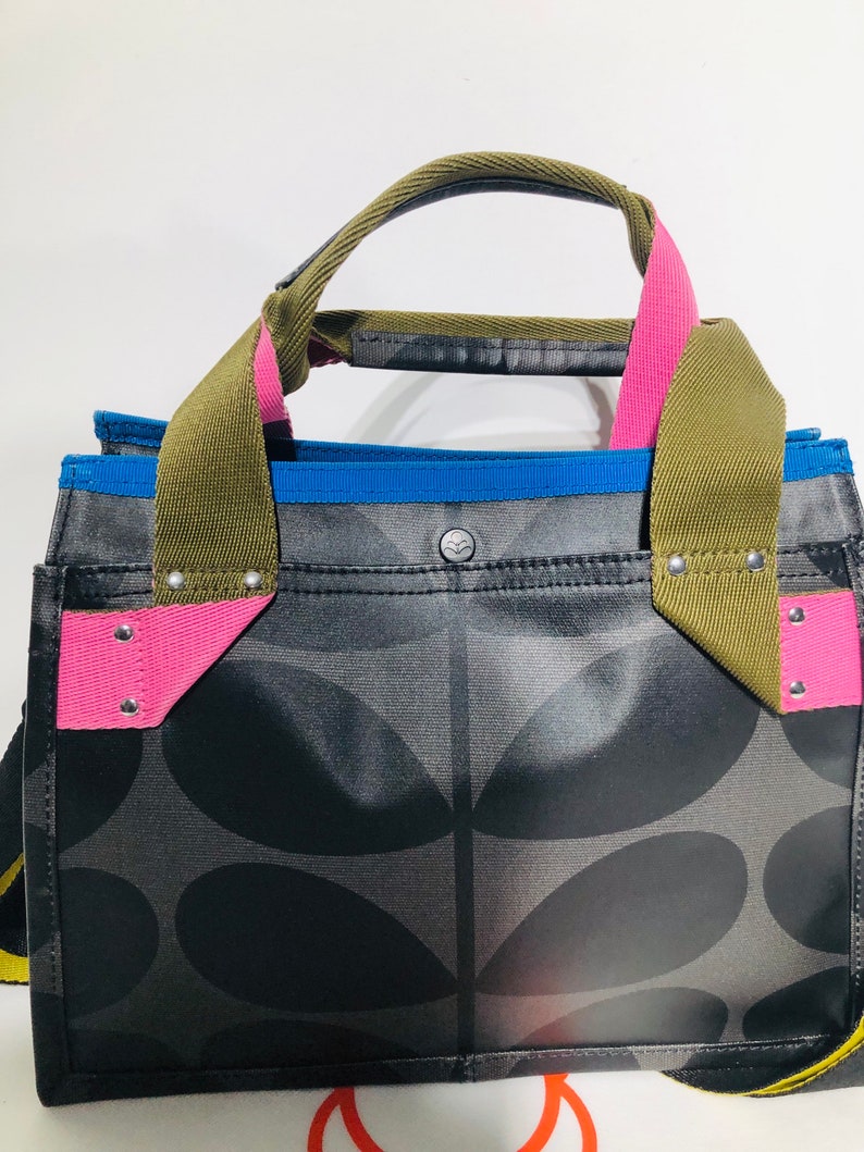 Orla Kiely Rare Black Landor Shoulder Sling Crossbody Bag Handbag/free