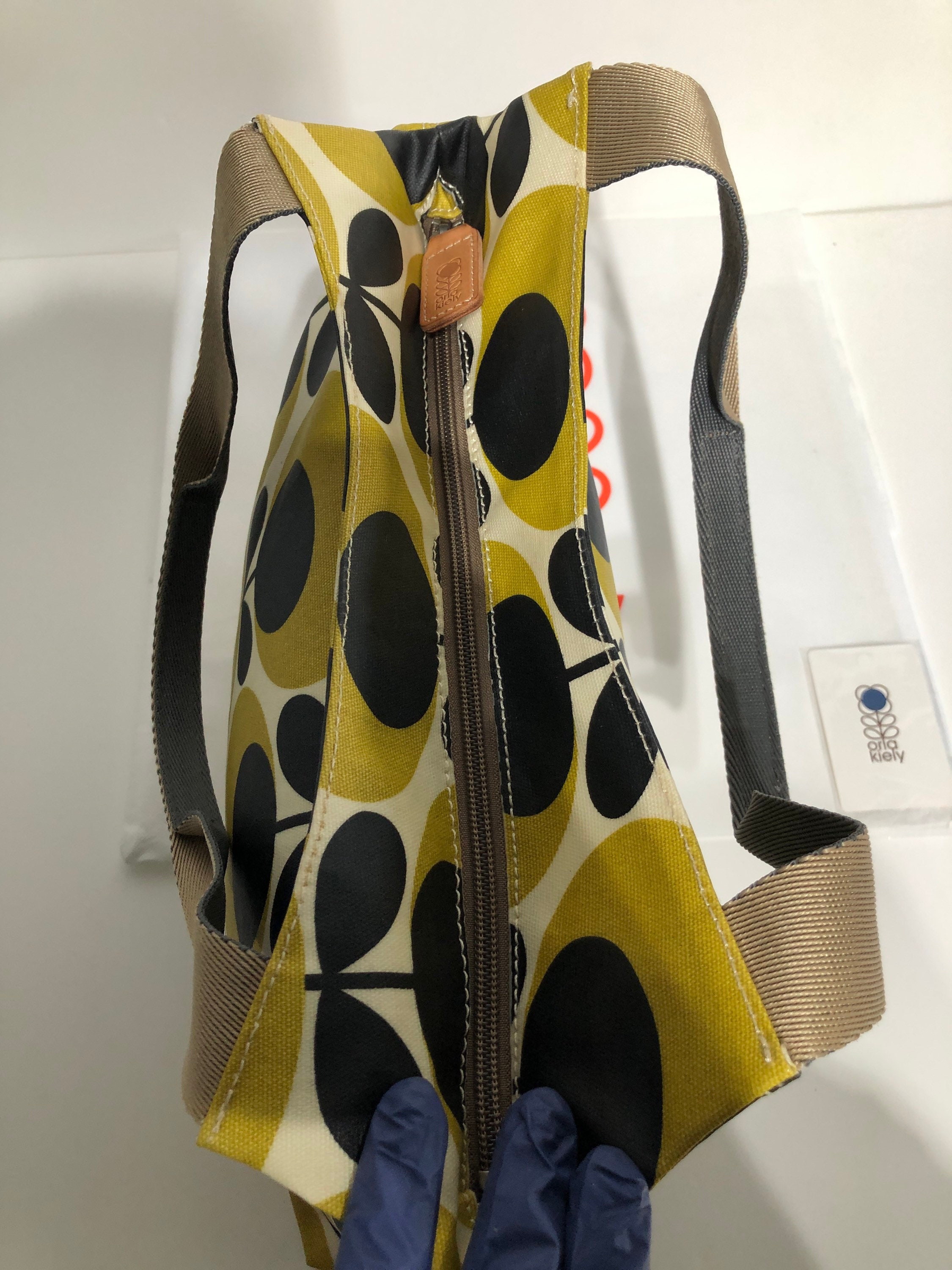 Orla kiely sales yellow bag