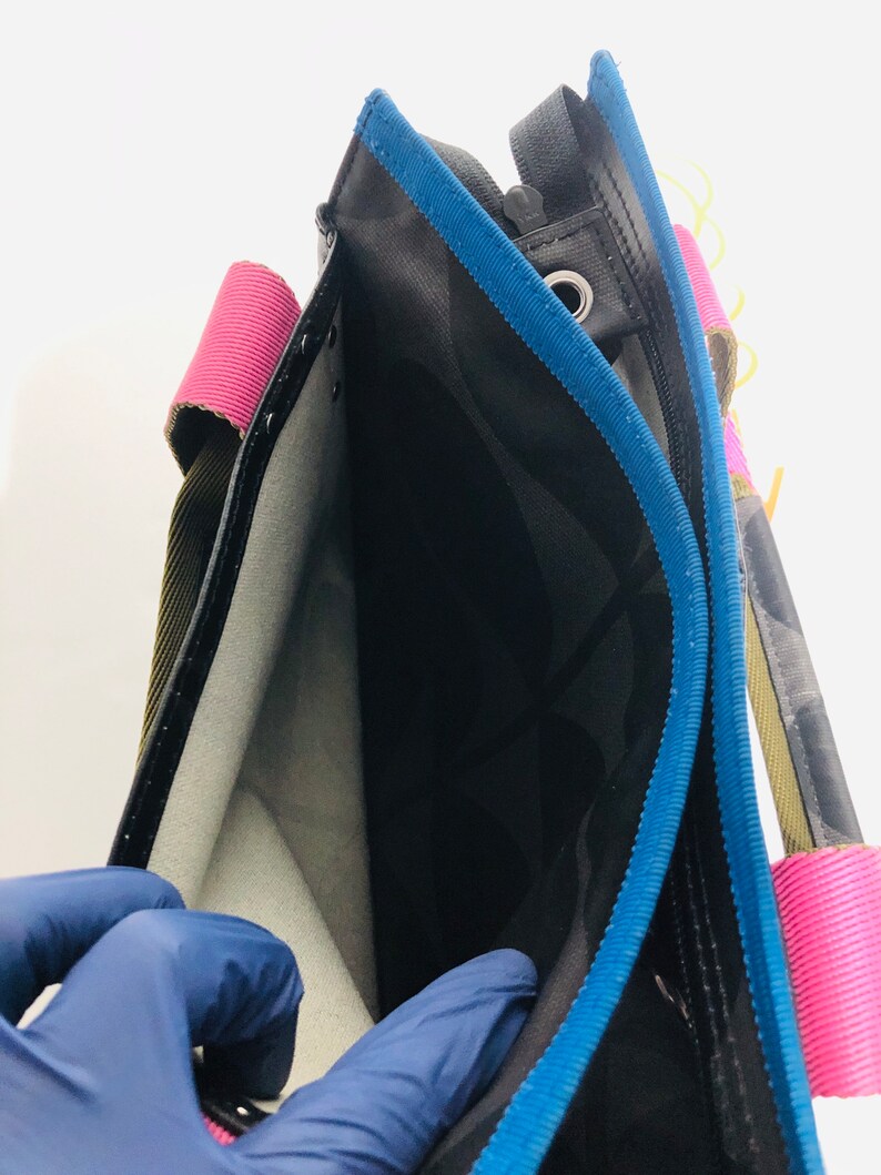 Orla Kiely Rare Black Landor Shoulder Sling Crossbody Bag Handbag/free