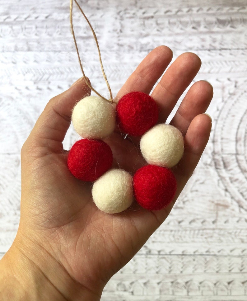 Christmas Tree Felt Baubles Scandinavian Christmas Nordic | Etsy