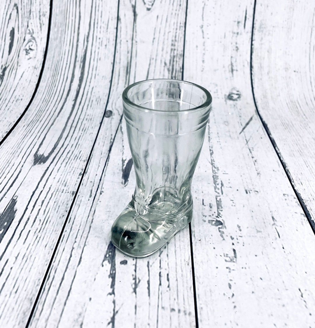 Mod Dep Glass Boot Shot Glass Vintage FREE SHIPPING Etsy Australia