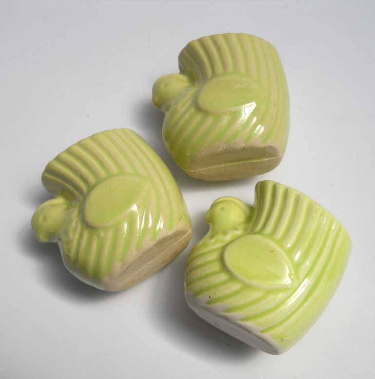 Vintage Toothpick Holder Green Chickens Hens FREE SHIPPING Etsy