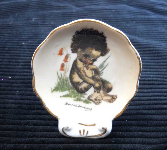 Brownie Downing Small Cabinet Display Dish Vintage Figurines Etsy