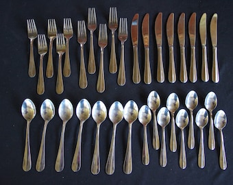 CAMBRIDGE SWIRL SAND Stainless Frosted & Glossy Silverware CHOICE