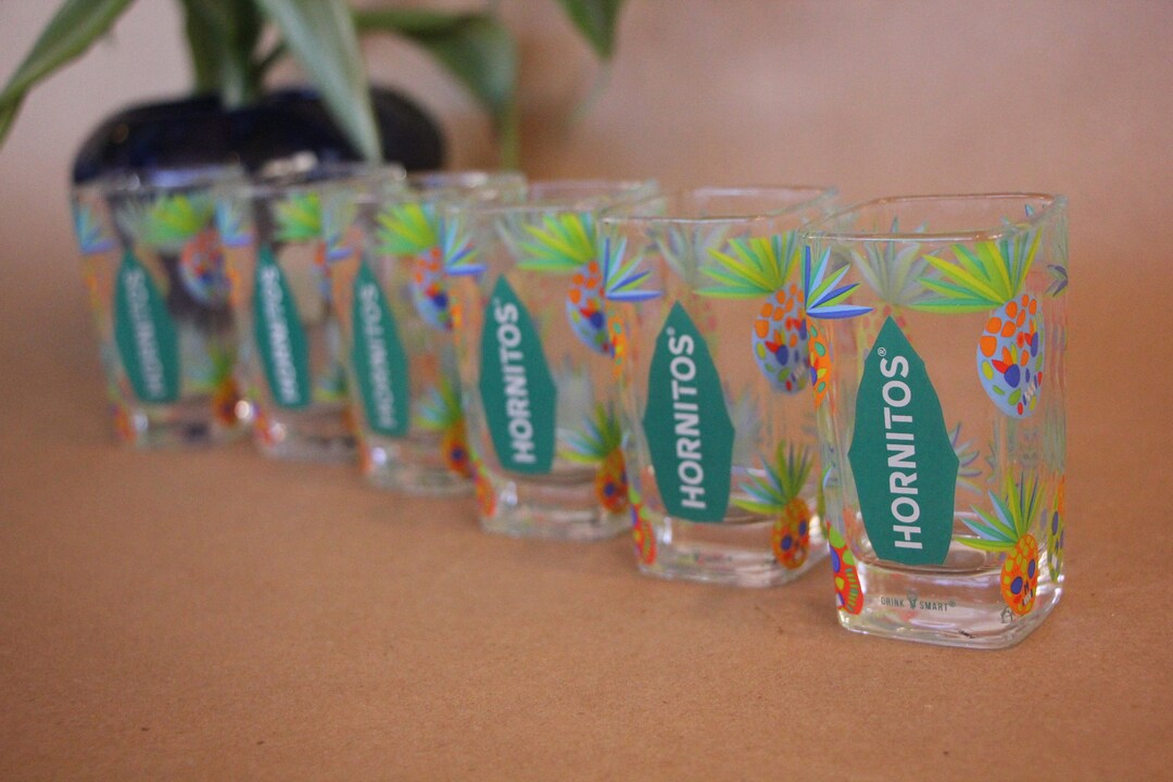 Hornitos Tequila SHOT GLASSES Set of Six 6 Etsy UK