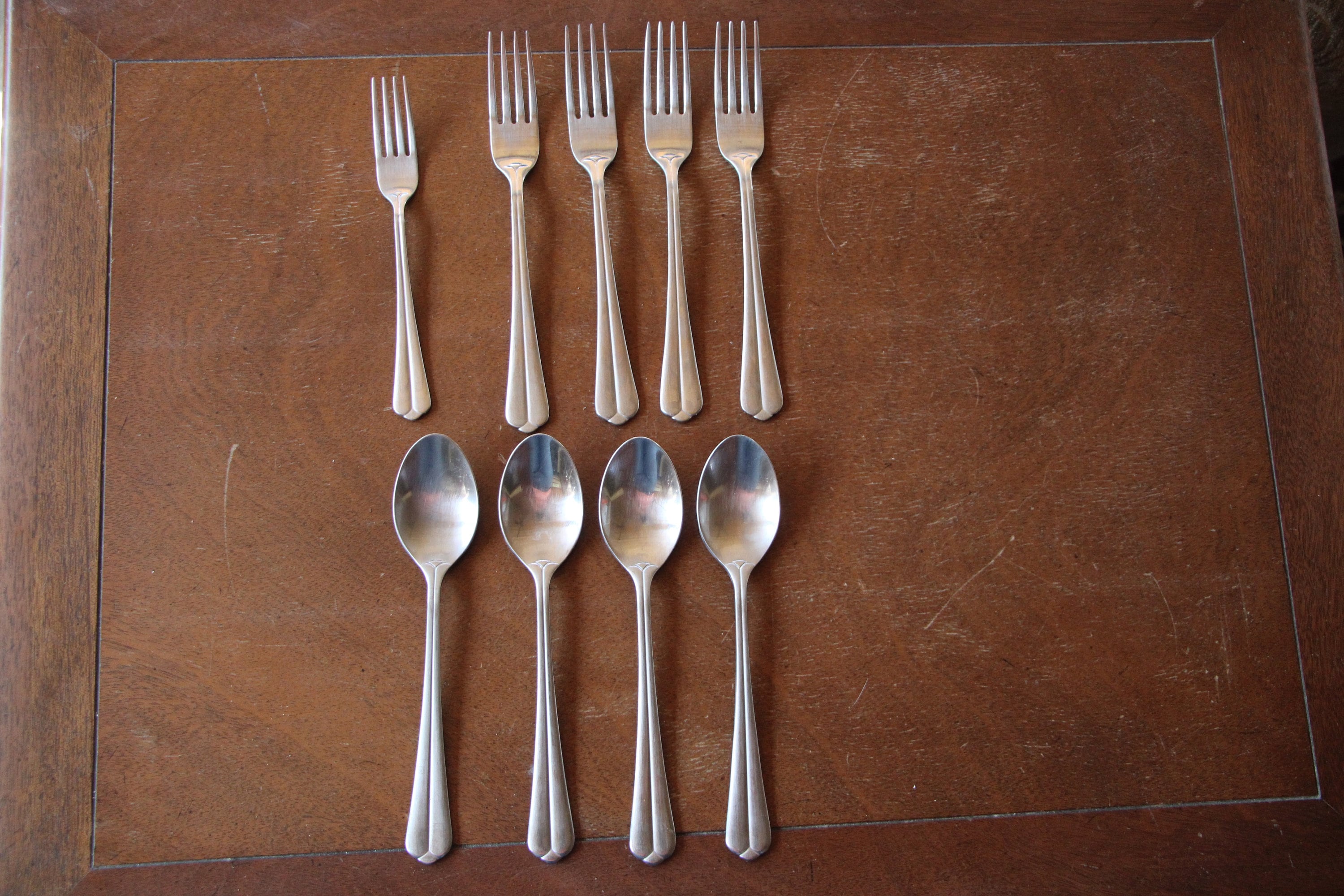 Discontinued - Ikea Stainless Flatware - SVIT - Lot of Nine ( 9