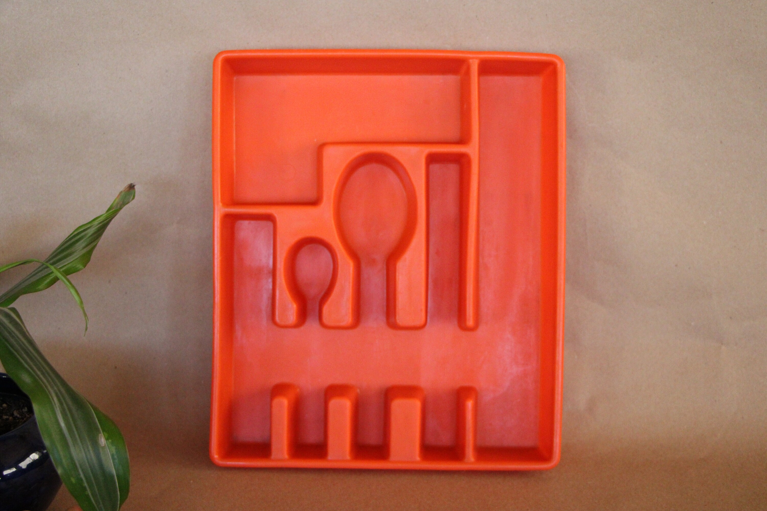 1970's Vintage Deka Plastics ORANGE Utensil / Etsy