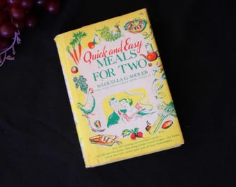 1952 Vintage Cookbook: Quick & Easy Meals for Two - Mid Century Kitchen