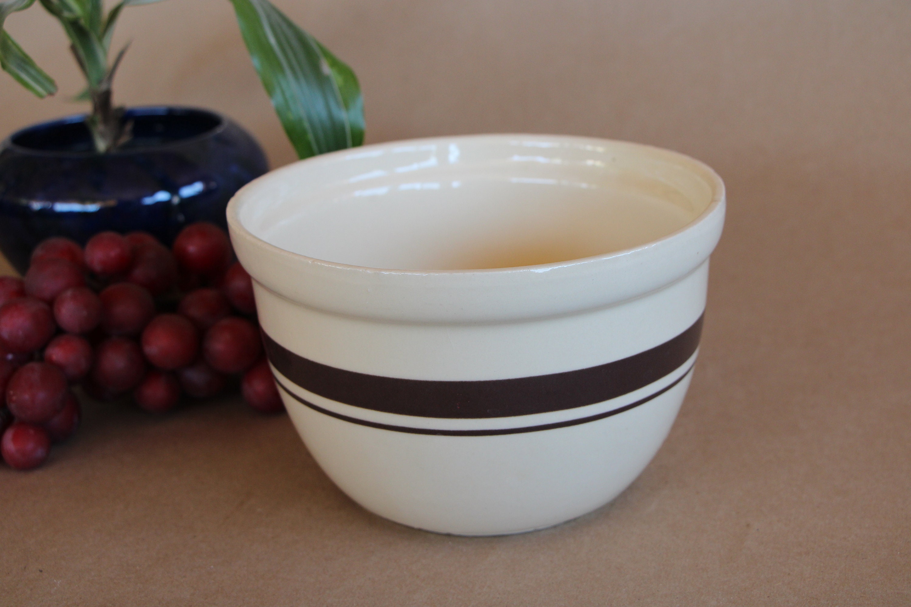 Vintage McCoy Striped 12 1/2 Large Mixing Bowl – The Cupboard Shop NJ