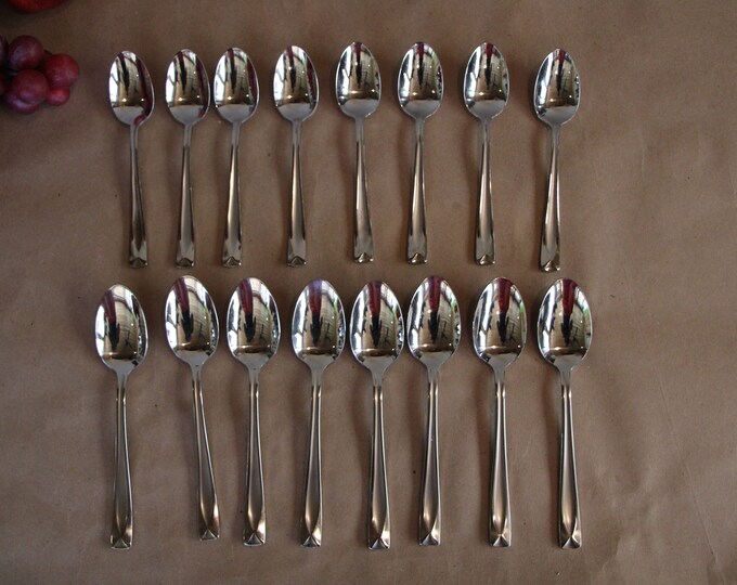 Oneida Stainless Steel Flatware LINCOLN Lot of 16 Pieces Etsy