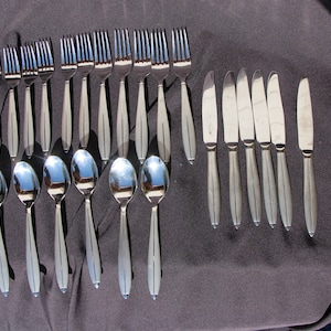 Discontinued  Cambridge Silver  CBS46  Stainless Steel Flatware or Silverware in a Lot of 24 Pieces in Fair to Good Condition