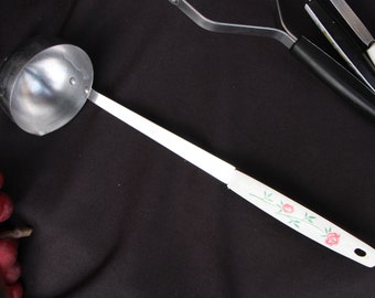 1970's Vintage Cooking Utensils Stainless Steel with Plastic Handles SOLD INDIVIDUALLY Ladles Mashers Flint Foley etc  Good Condition