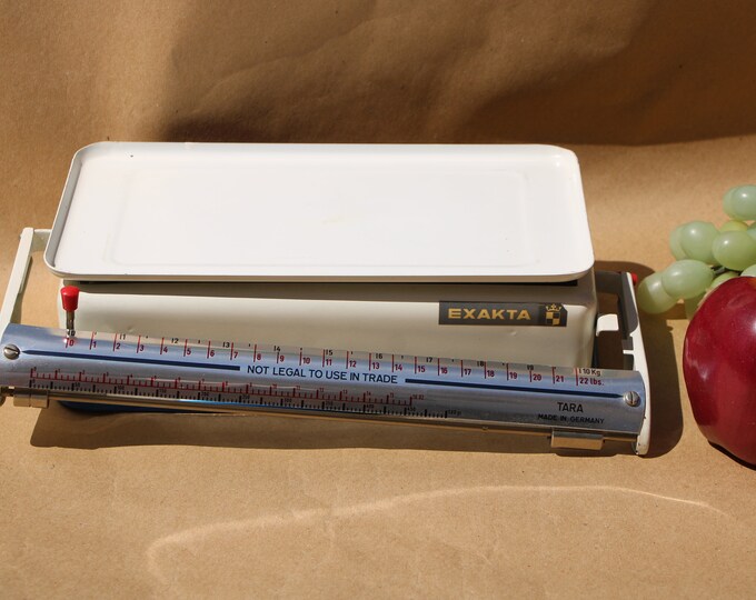 Exacta Scale 1990's Vintage TARA EXAKTA - Sliding Kitchen Scale - Made in Germany ...