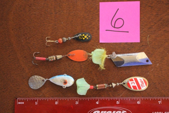 Vintage Fishing Lure Lures Lot Gift for Fathers Day Lot of Five 5